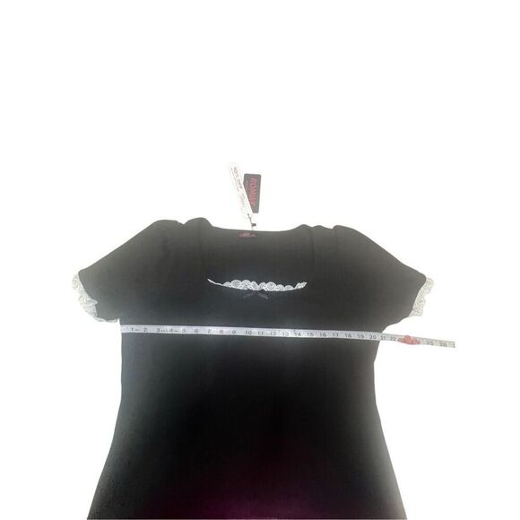 Romwe Black/White Lace Sweater Knit Dress Sz XL NWT - Picture 6 of 7